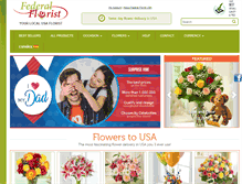 Tablet Screenshot of federalflorist.com